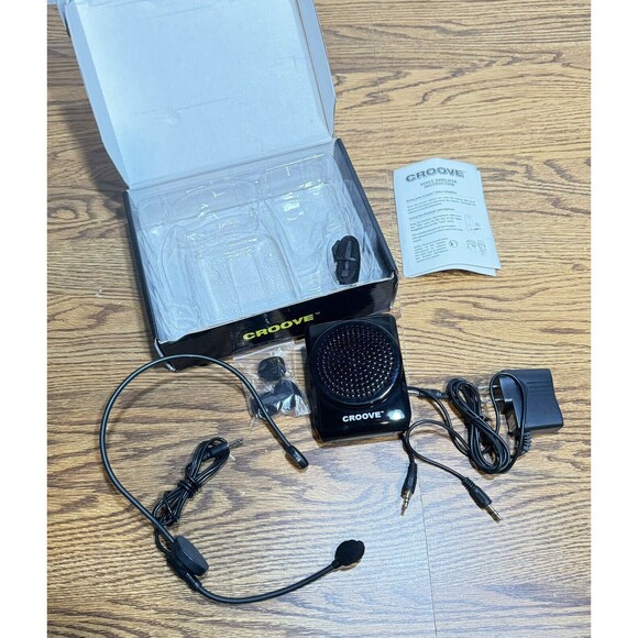 Croove Voice Amplifier Portable Rechargeable Microphone Headset Waistband Clip - Picture 4 of 16